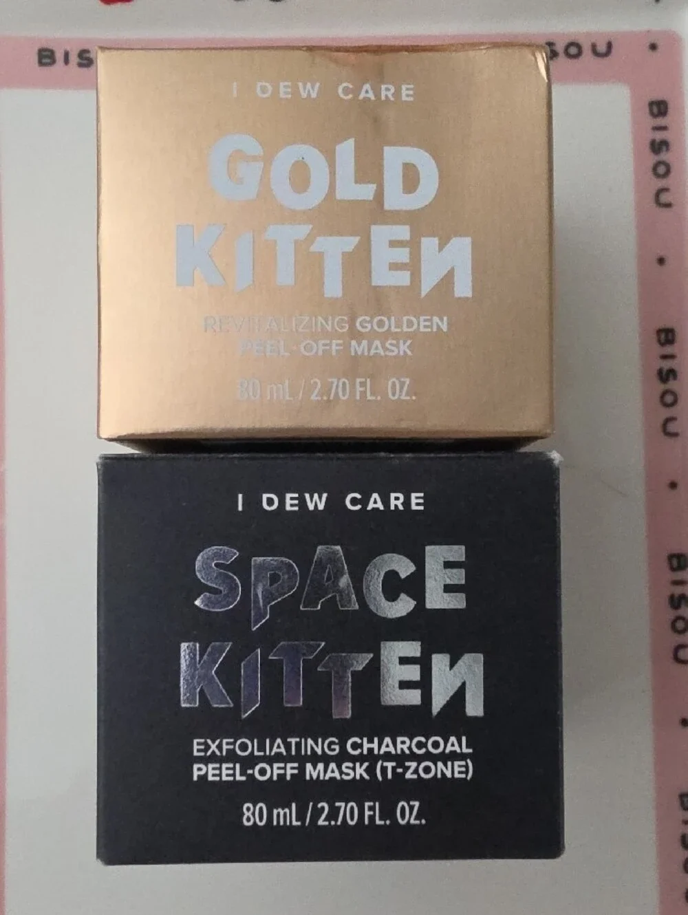 I DEW CARE - 2 Pack - Gold Kitten & Space Kitten - Peel-Off Masks